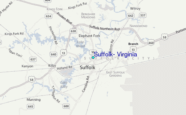 Suffolk Virginia Tide Station Location Guide.