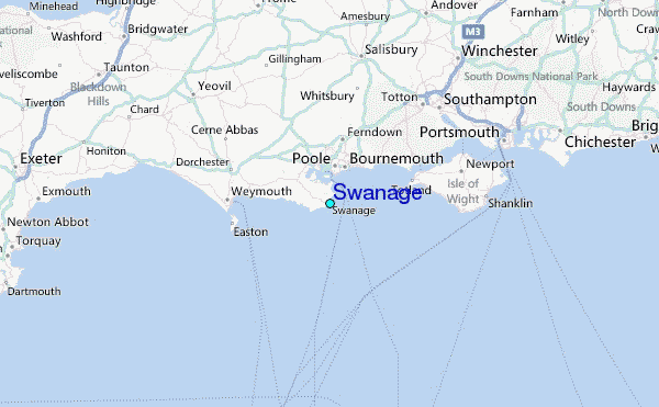 Swanage Tide Station Location Guide.