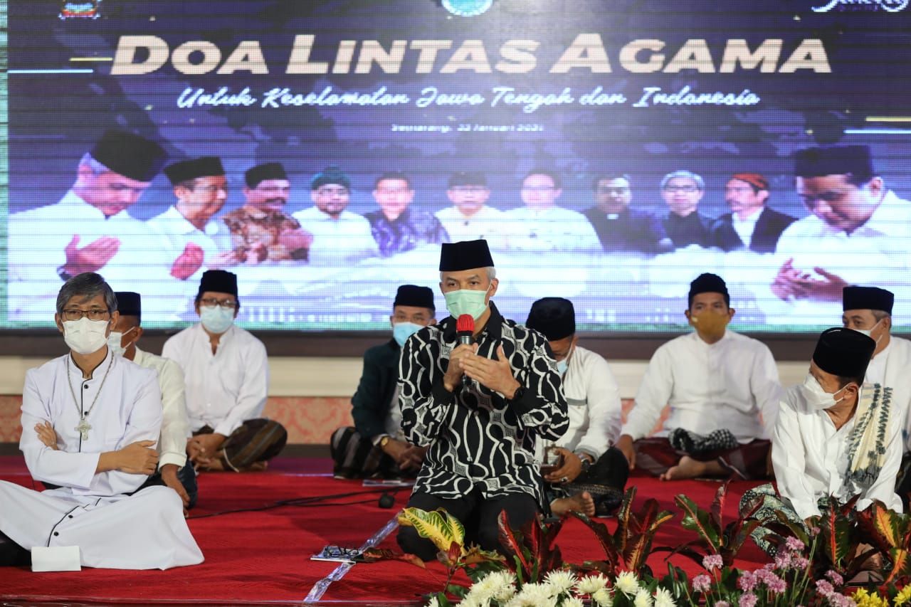 Ganjar Gelar Doa Lintas Agama, Berharap Indonesia Bebas dari Bencana