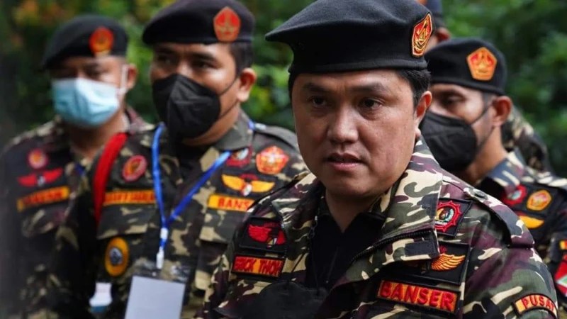 Lulus Diklatsar Banser, Erick Thohir Resmi Jadi Anggota Kehormatan