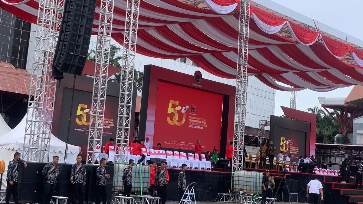 Ganjar, Gibran dan Ahok Ikut Hadir di HUT Setengah Abad PDIP