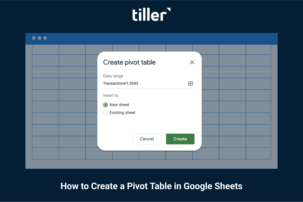 How To Easily Create A Google Sheets Pivot Table