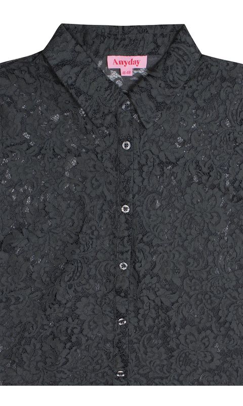 Pitsinen paitapusero, tumma khaki, Anyday - Image 5