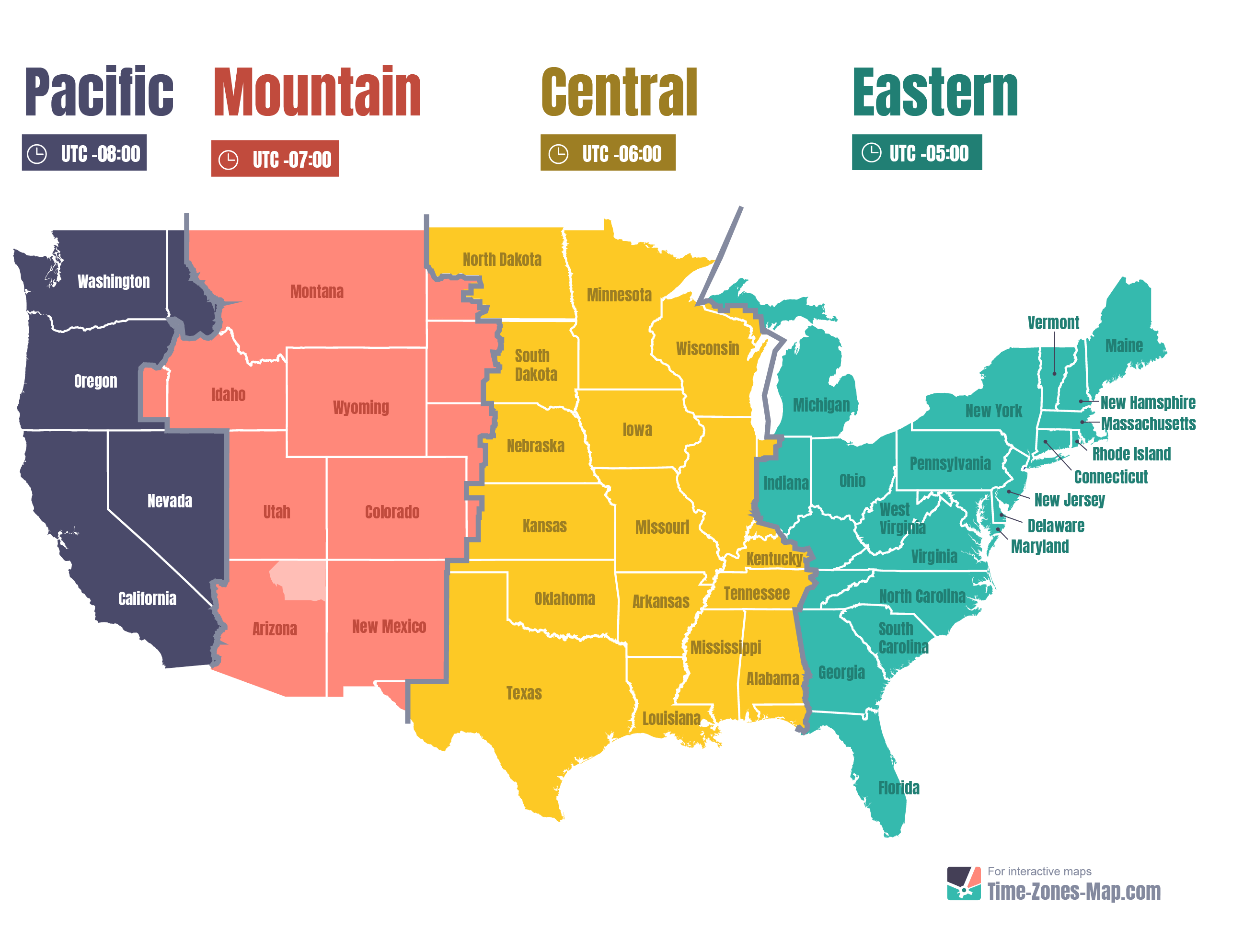 What Is Japan Time Zone US Map Zones 2X.