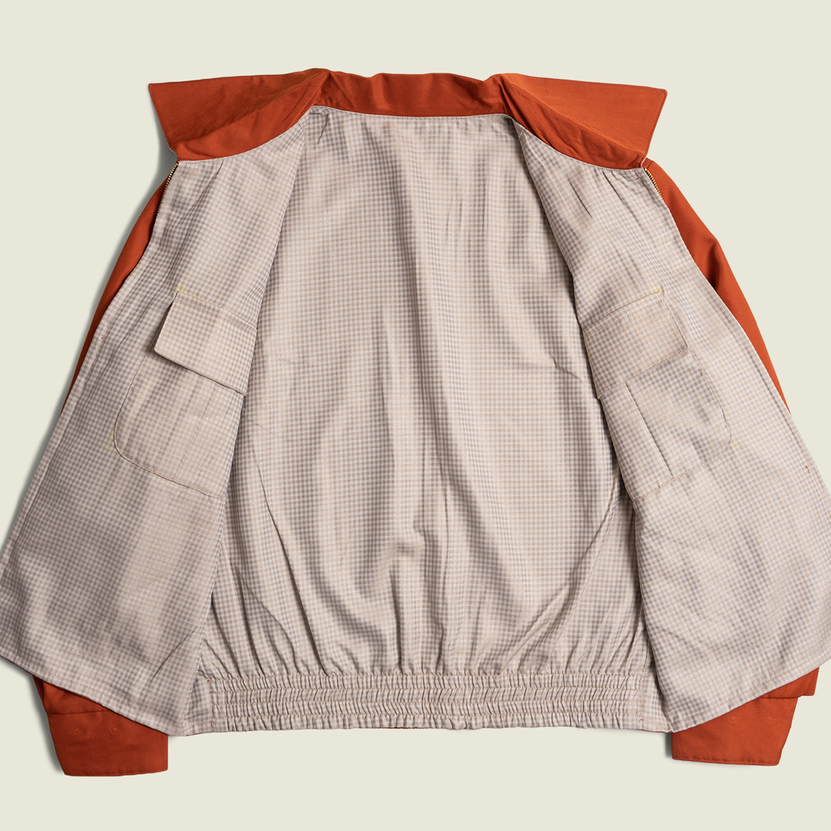 Boogie Ricky Reversible Jacket - Brick Red Beige Check - Timechine Co.