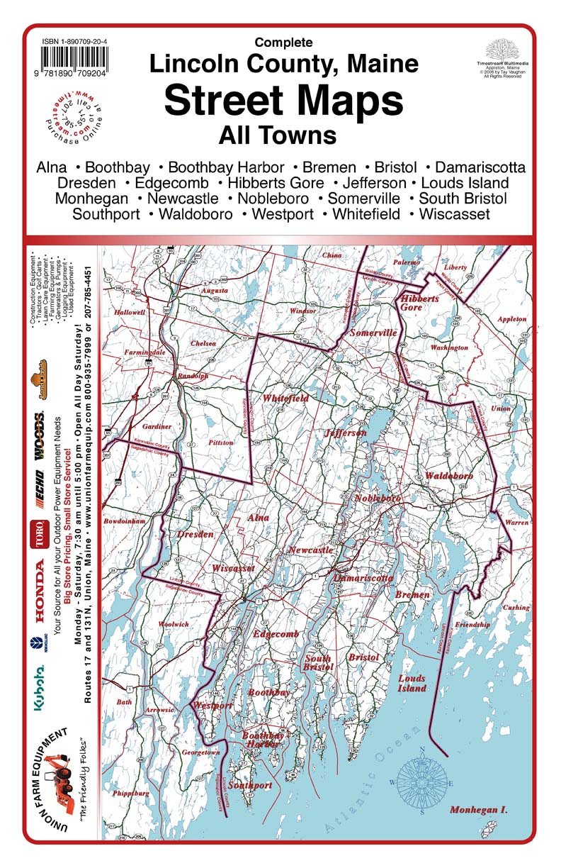 Timestream Maps Lincoln County Maine 00a Coverfront 