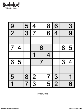 printable sudoku puzzles are now on tim s printables tim s printables