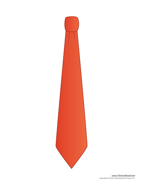 paper tie templates for kids