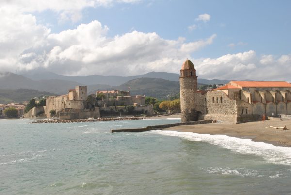 Frankrike o lilla byn Collioure