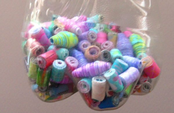 Some hand made paper beads using the Recycled Paper Beads Winder