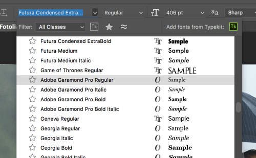 Copy the stylish name from there. Quick Tip Font Preview Sizes In Photoshop Tipsquirrel