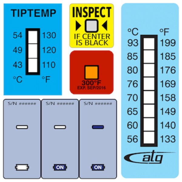 Irreversible Temperature Labels Telatemp - Geometric Picture Collection - High Resolution Quality