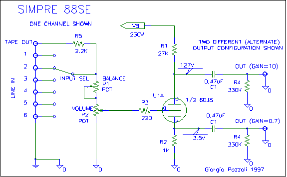 The Simpre Un Preamplificatore A Valvole Minimale