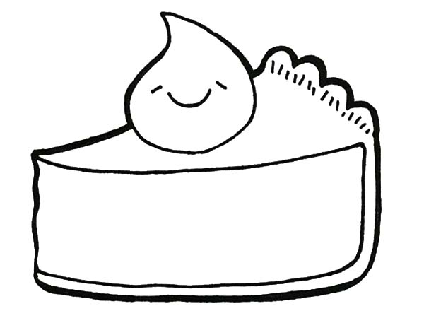 smile topping cake slice coloring pages best place to color