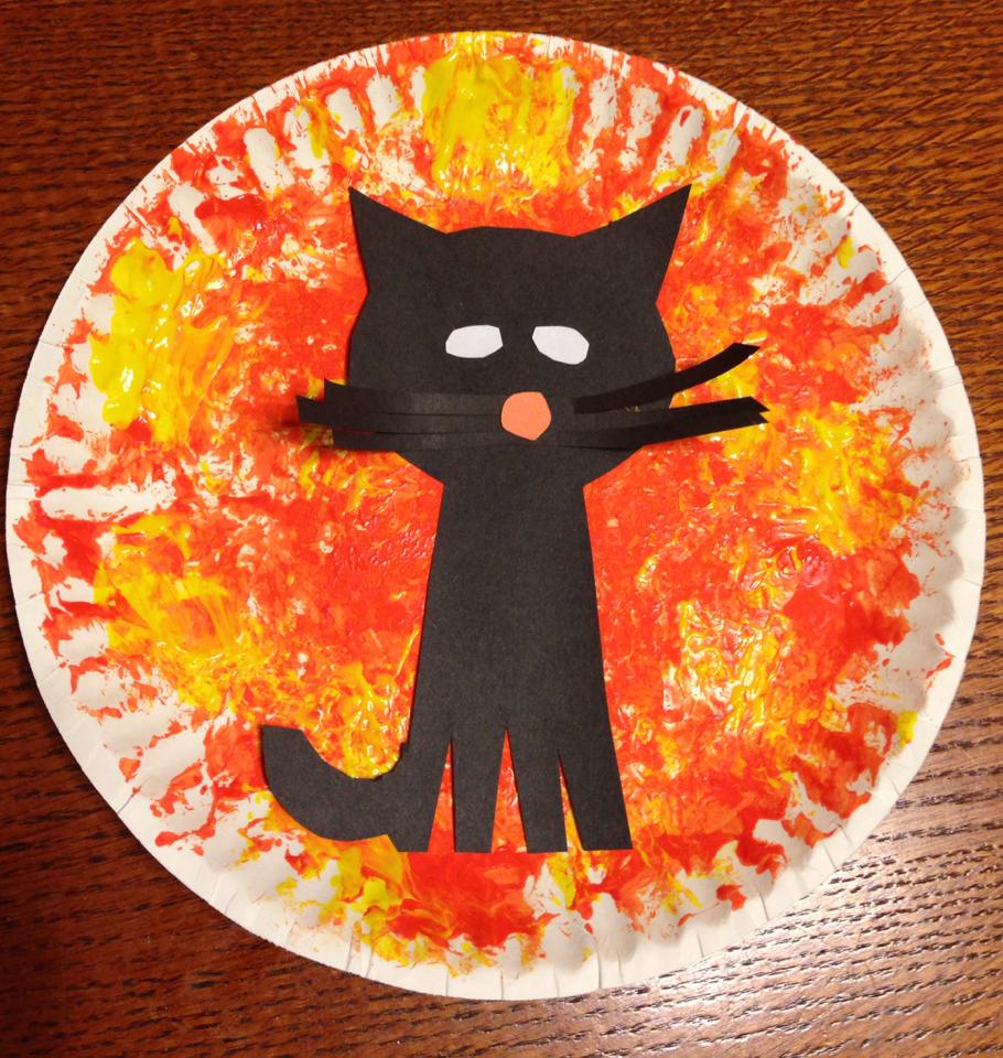 Toddler cat halloween craft