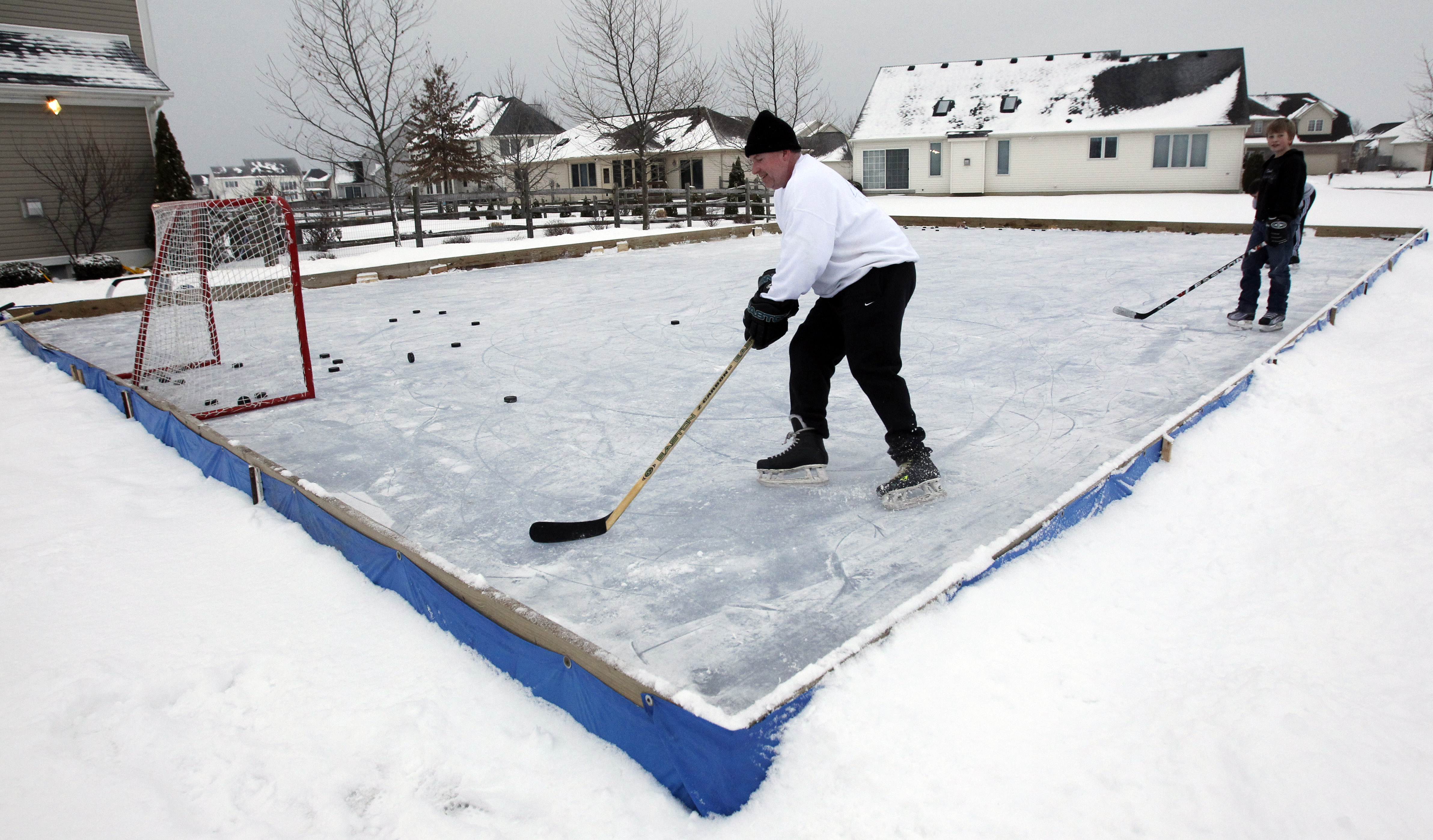 A small section of my boards blew out on my rink. Backyard rinks not big business - The Blade