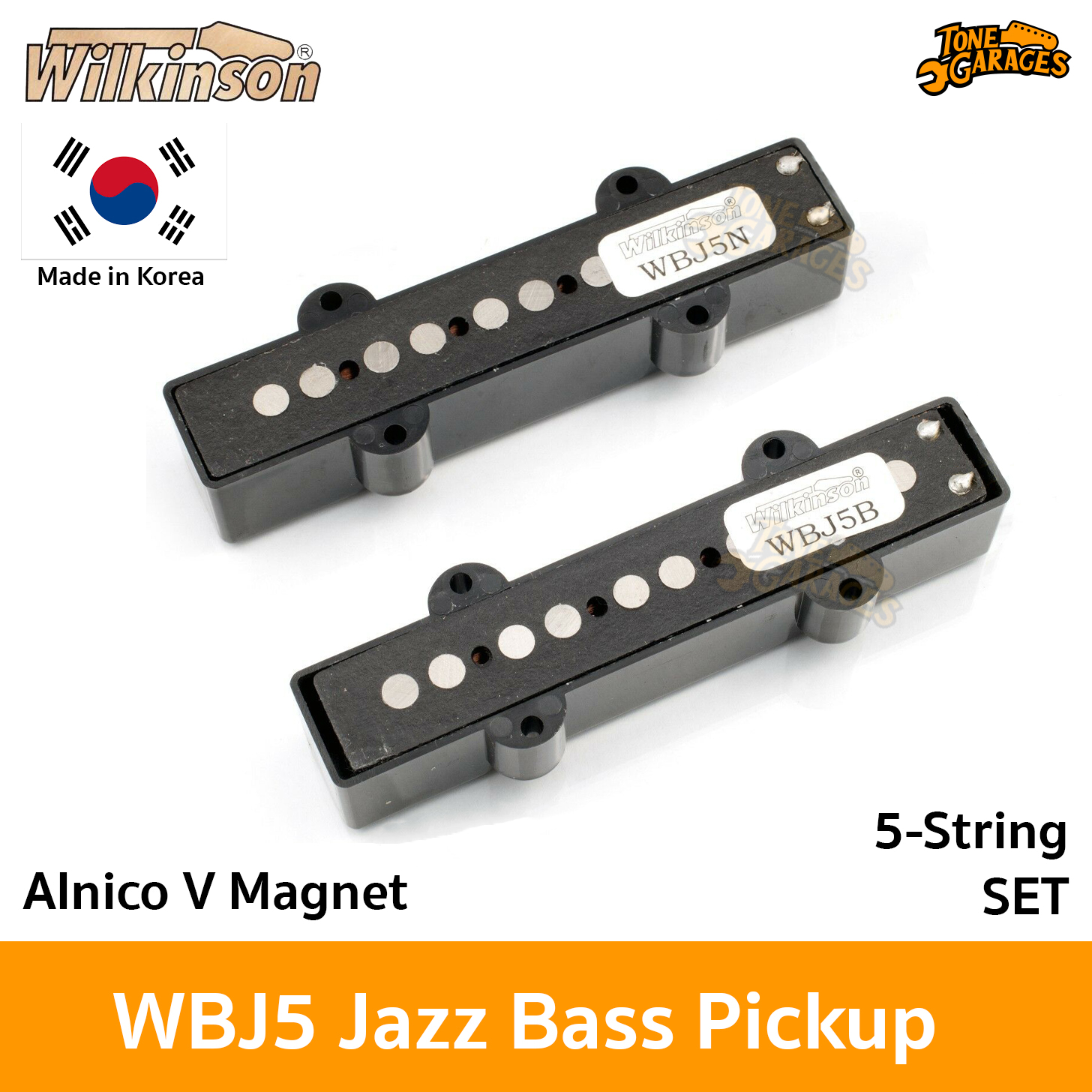Wilkinson 5 String Jazz Bass Pickups Set (Korea) – Tone Garages