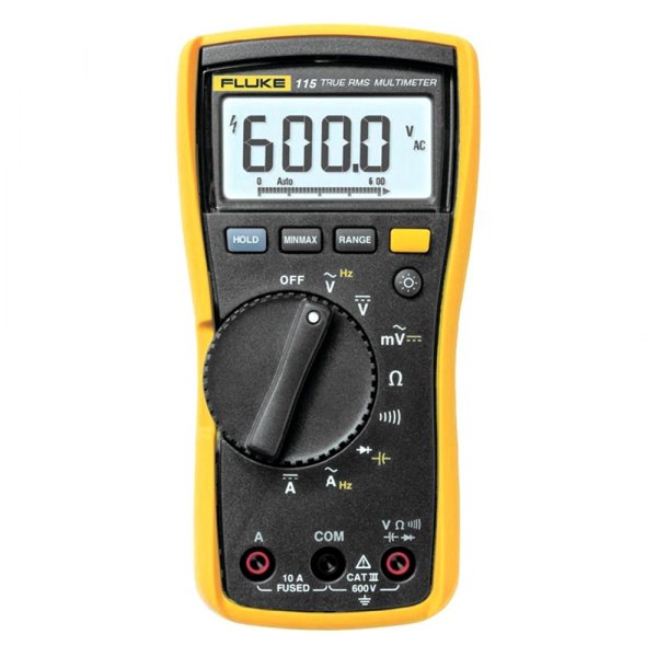 Fluke Electronics 115 Technicians True Rms Digital Multimeter Dc Voltage Dc Current Resistance Capacitance Diode Test Continuity Test Ac