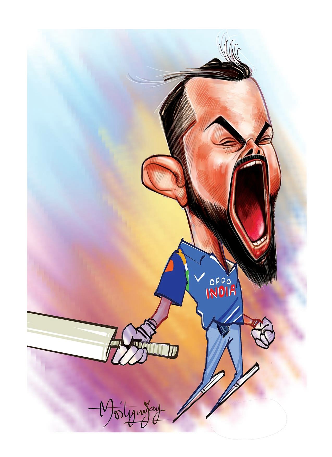 Indian Cricketer Virat Kohli - Toons Mag