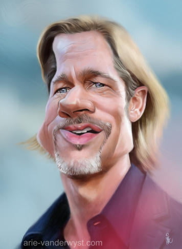 Transcript so i'm looking at a picture of brad pitt right now that i pulled off the internet. Brad Pitt Caricature Toons Mag