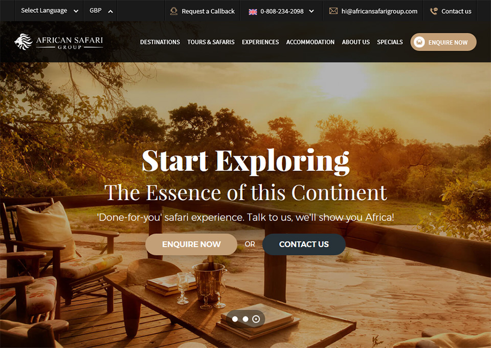 African Safari Group Top Css Gallery