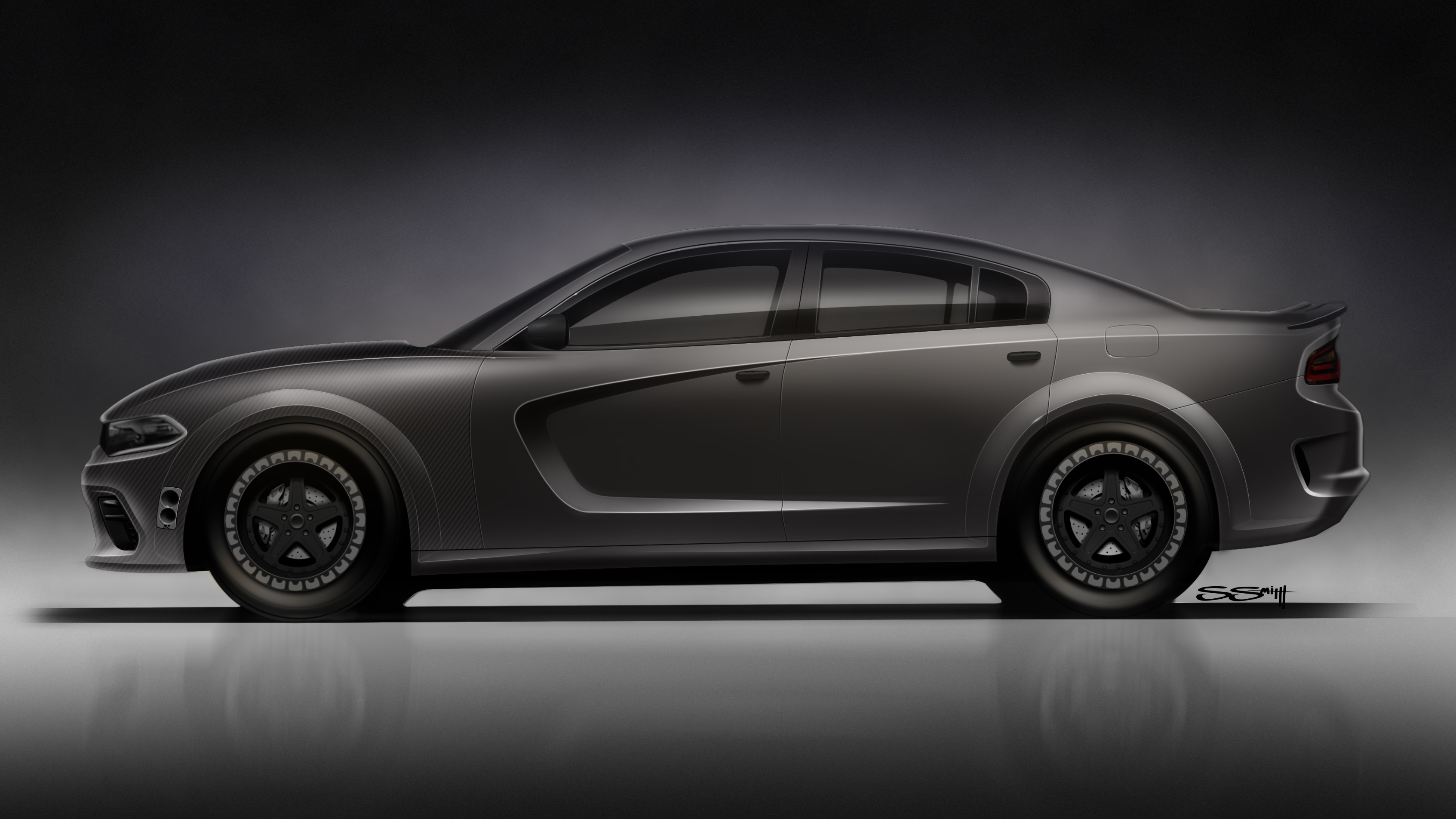 An 840bhp Demon Engined 4wd Charger Widebody Is Coming To Sema Top Gear