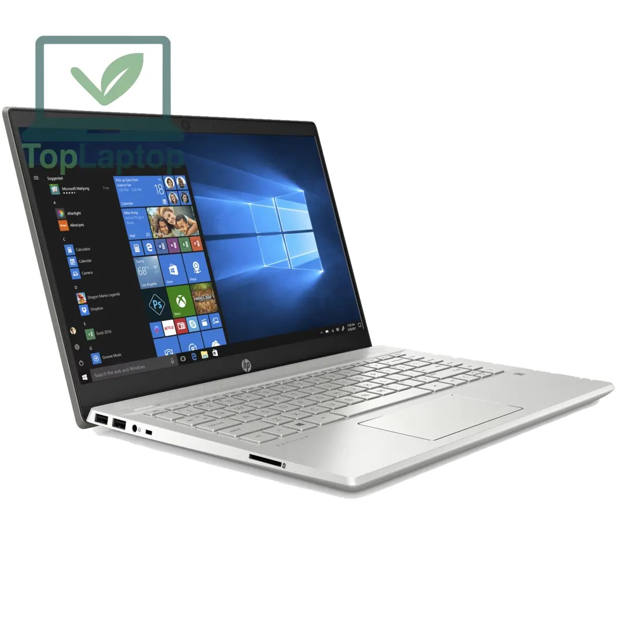 HP Pavilion 14-CE3831nd zijkant linksvoor