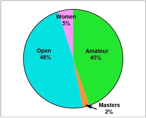Arm wrestling matches by amateurs, women, open, and master's division