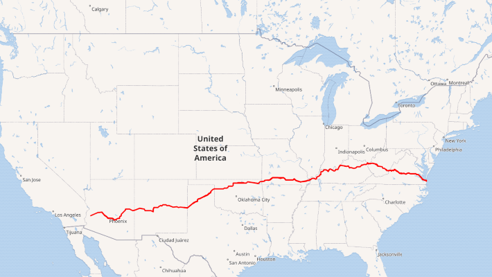 10 Longest Highways Interstates In America TopMark Funding U.S. Route 60 2 