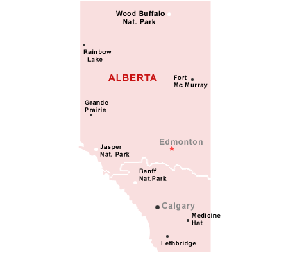 Top Cities In Alberta By Maps Alberta Map 