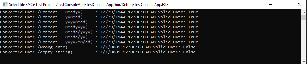 Check If String Is DateTime