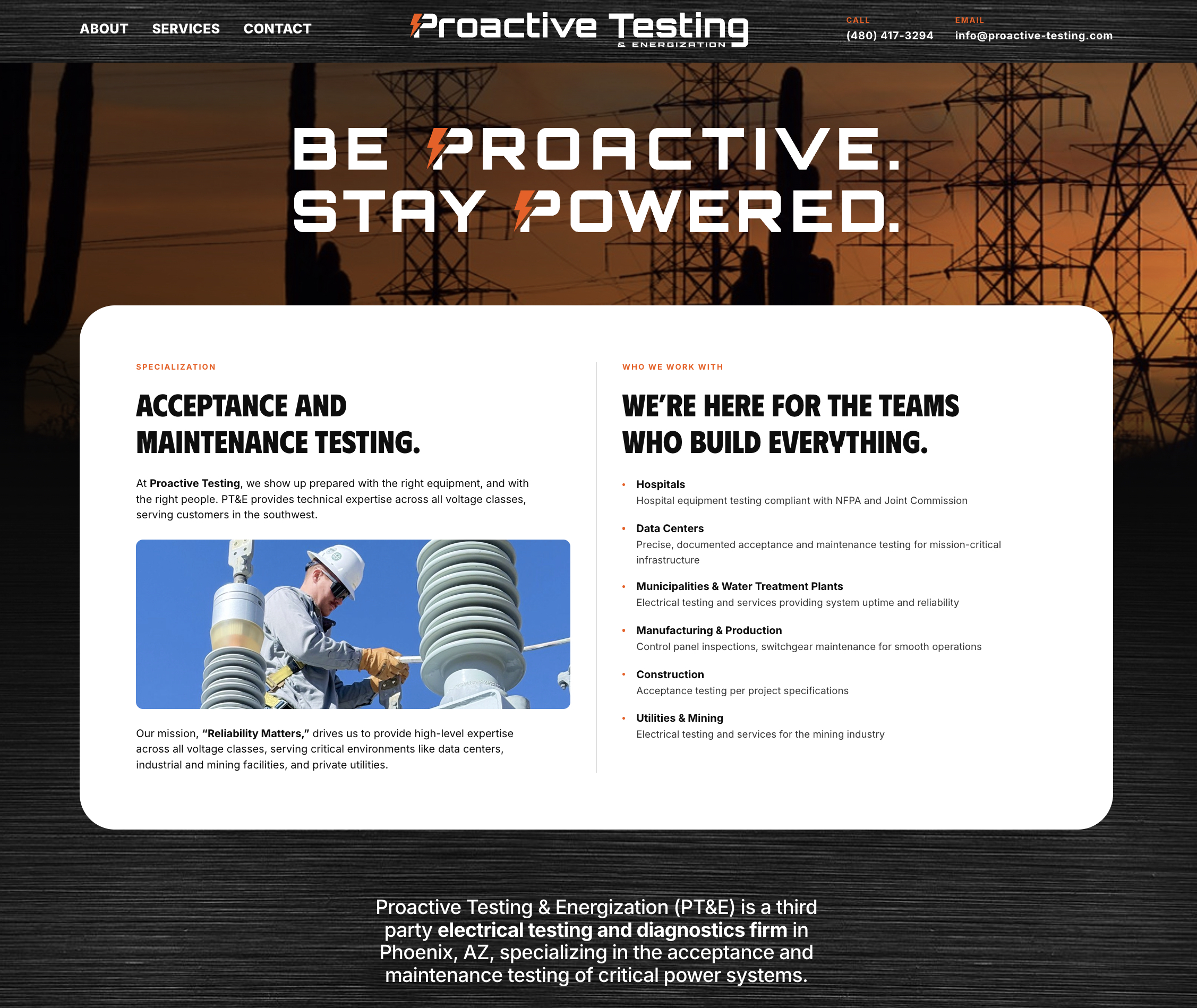 Proactive Testing