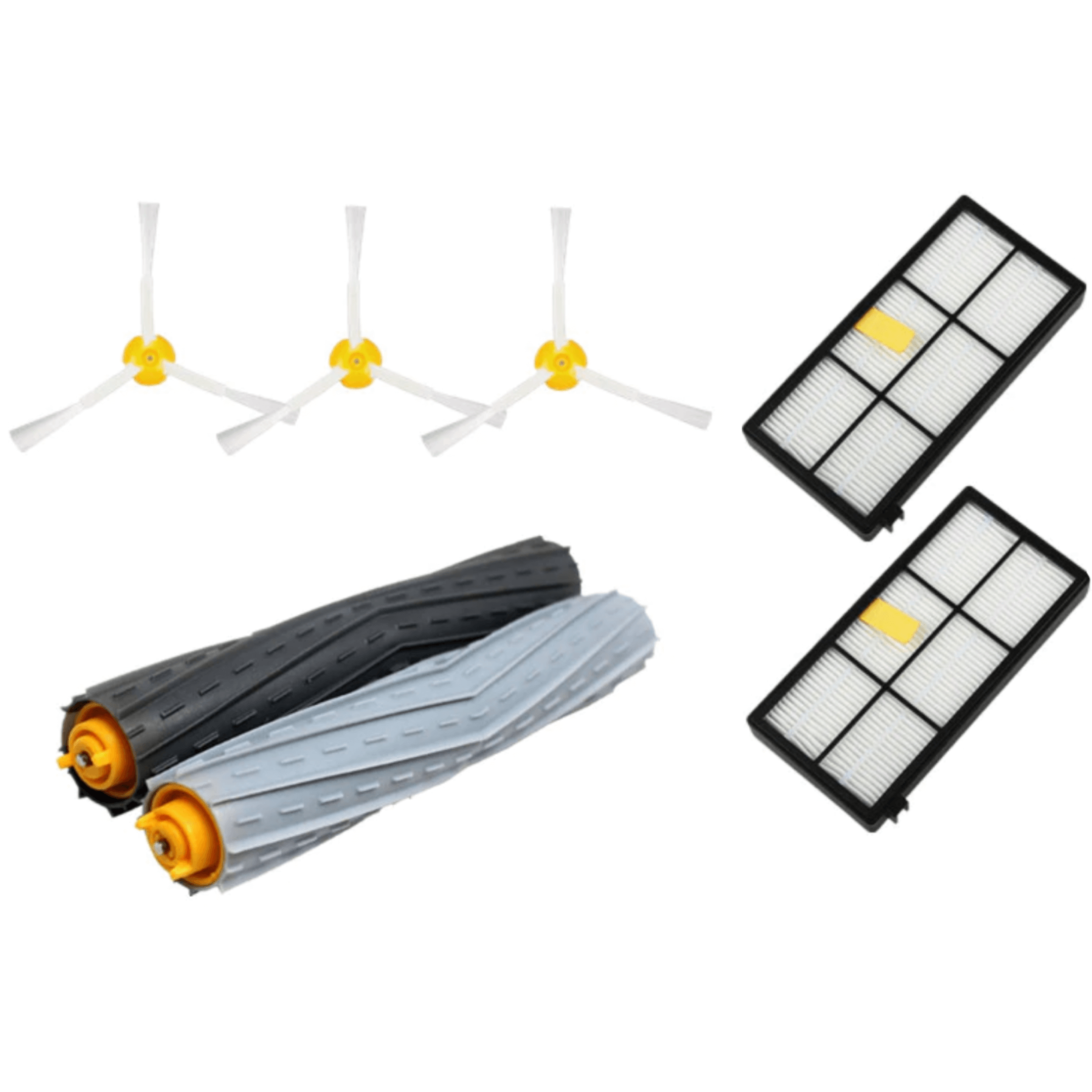 Ersatzteile Set iRobot 900 / 800 Serie Hauptbürsten & Filter Seitenbürste