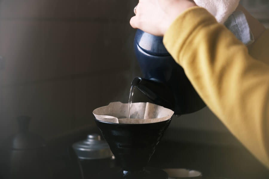 Photo koffiemachine bonen