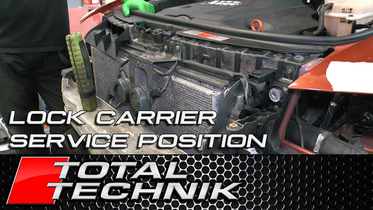 Put lock carrier into service position (cam belt etc)