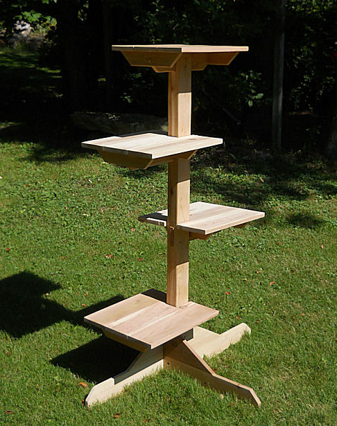 Cedar Triple Outdoor Cat Tree Condo
