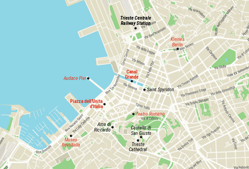This Might Be The Most City In Italy Most Americans Have Trieste Map 