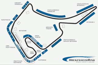 German Grand Prix Seating And Track Map