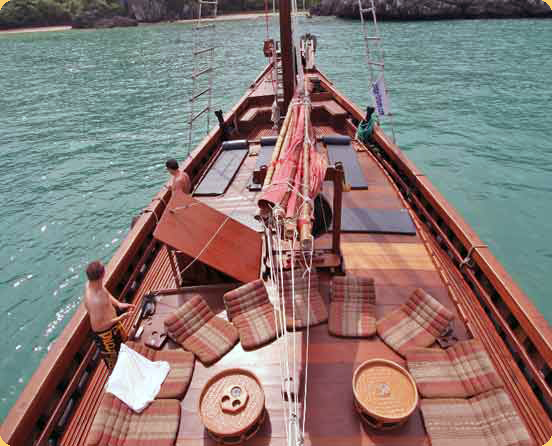 Tours Koh Samui Junk Boat Sailing Cruise To Koh Phangan And