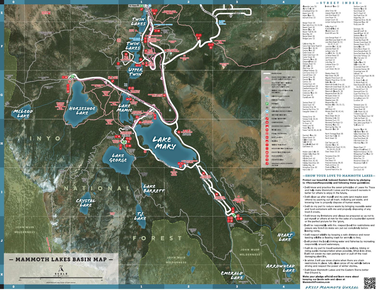 Mammoth Lakes California Map Mammoth Mountain Volcano California 2025 Lakes Basin Map