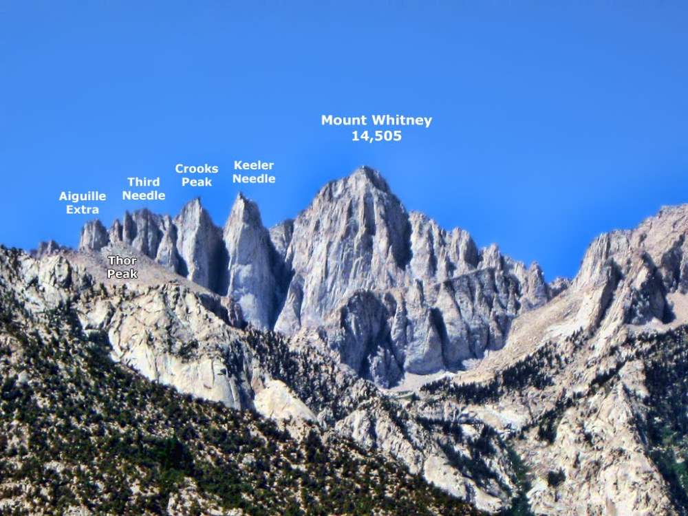 Mt Whitney And Death Valley Trip Report Mt Whitney Peaks 