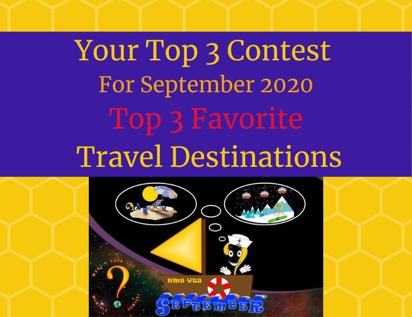 September 2020 Top 3 Favorite Travel Destination blog thumbnail