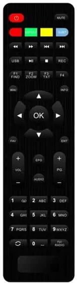 Solid 6165/6156/6147 Remote control