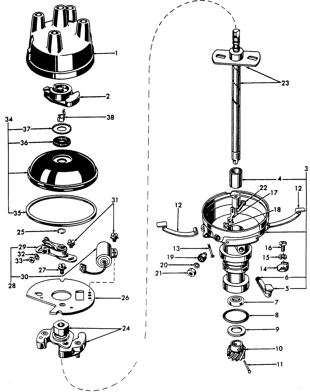 Here is the wiring diagram i used. Distributor Not Turning After New Oil Pump Tractorbynet