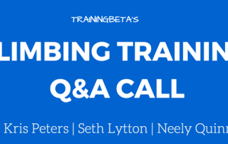 climbing training q&a call