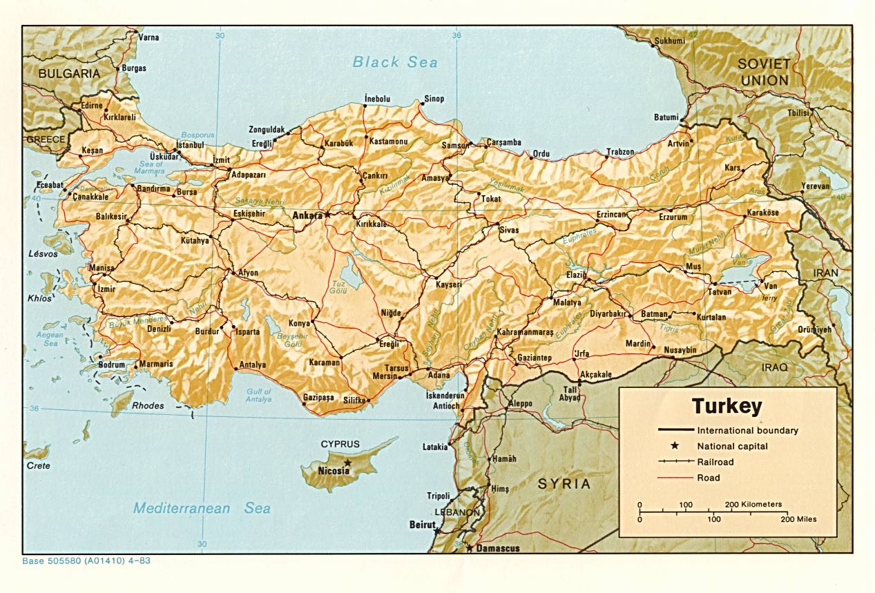 Trains Of Turkey Maps Maps Turkey Map 2002 Jpc2 