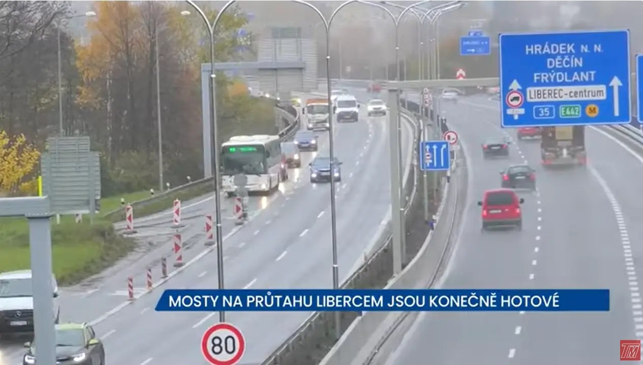 Liberec průjezd mosty