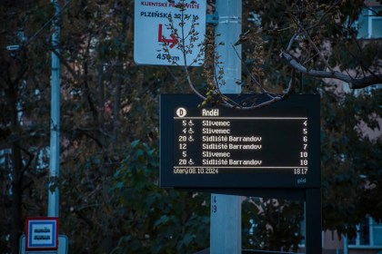 Nové odjezdové panely pro autobusy a tramvaje v Praze © PID