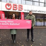 Stefan Zapotocky, předseda správní rady soukromé nadace RPR; Saya Ahmad, starosta obvodu Alsergrund; Erich Pirkl, jednatel společnosti ÖBB Immobilienmanagement GmbH © ÖBB Scheiblecker