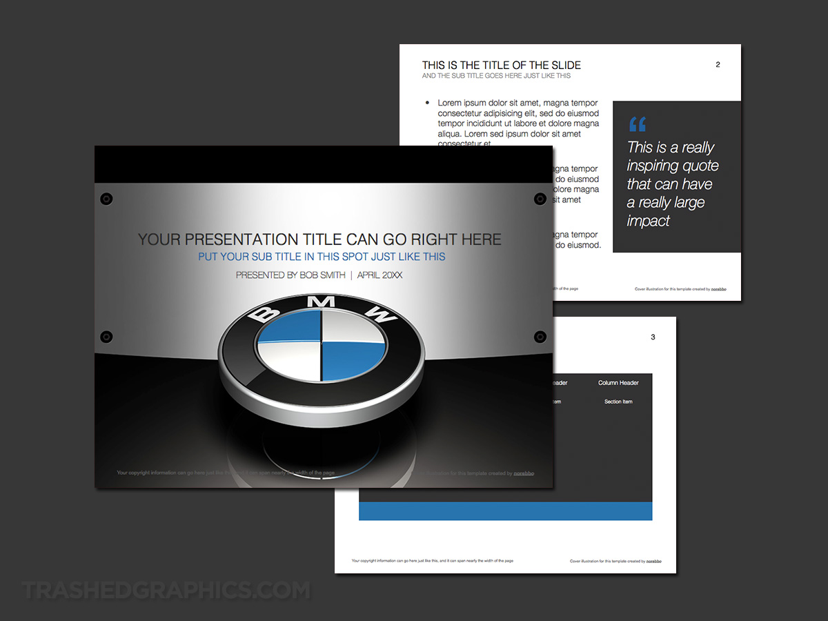 Bmw powerpoint slides